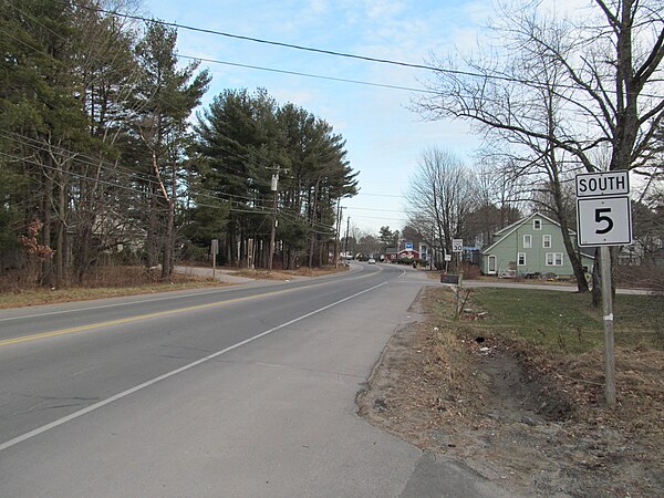 SR 5 southbound in Saco