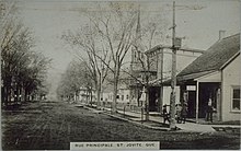 Rue Principale, Saint-Jovite, carte postale