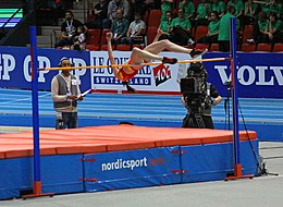 Winner Ruth Beitia at the final. Ruth Beitia Women's High Jump Gothenburg 2013.jpg