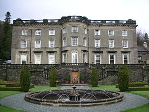 Rydal Hall and its formal gardens Rydal Hall.JPG