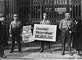 Anti-Semitic Nazi boycott of Jewish businesses and shops, Tietz Departement Store, Berlin, 1 April 1933 (Low resolution image)