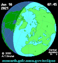 Vorschaubild für Sonnenfinsternis vom 10. Juni 2021