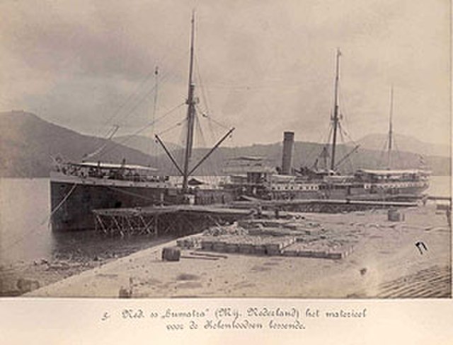SS Sumatra docked at Sabang in c. 1895