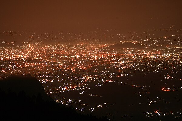 Salem City, view from Yercaud hills