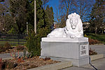 Sandstone Lion Statues