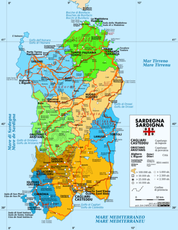 Sardiniens provinser