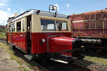 T 141 (1st batch) in Darmstadt-Kranichstein Schienenbus Wismar.jpg