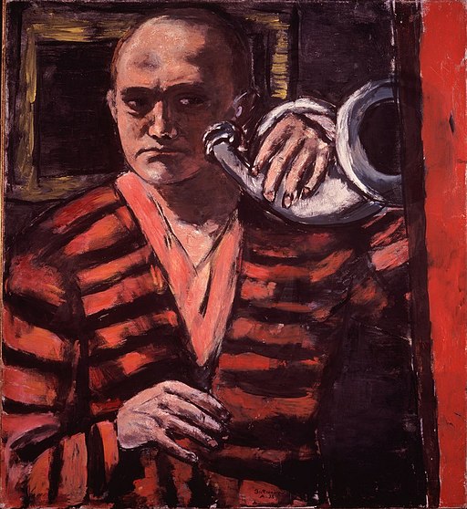 Self-Portrait With Horn 