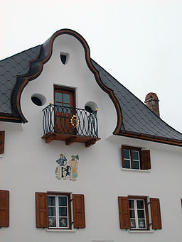 Exempel på "Senter Giebel", en arkitektonisk egenhet för byn Sent
