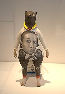 Lady Cat (2012), porcelain with slip and gaze Sergei Isupov - Lady Cat 2012.jpg