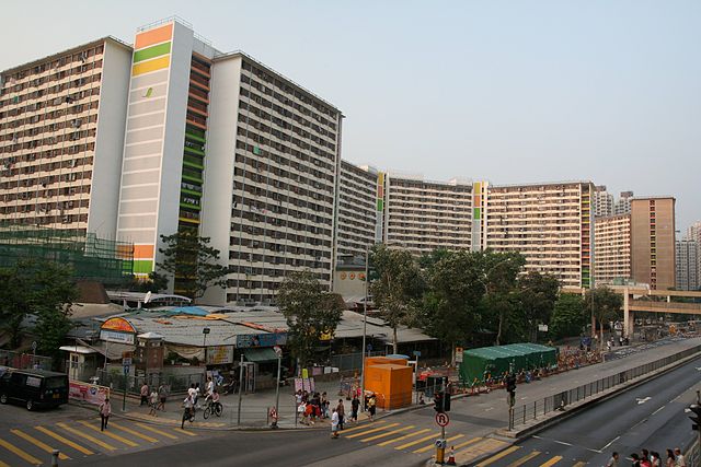 Sand Martin House of Sha Kok Estate, a second phase public housing complex in Sha Tin Wai.