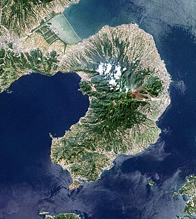 Poloostrov Shimabara Japonsko SRTM.jpg