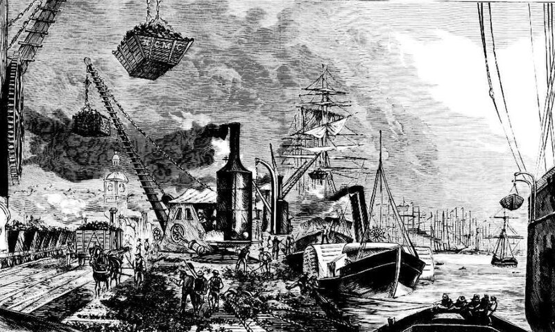 File:Shipping Coal at Newcastle, NSW c.1878 ( Illustrated Sydney News and New South Wales Agriculturalist and Grazier Sat 23 Mar 1878 Page 13 ).jpg