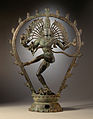 Image 9 Nataraja Photo: Los Angeles County Museum of Art A statue of the Hindu god Shiva as Nataraja, the Lord of Dance. In this form, Shiva performs his divine dance to destroy a weary universe and make preparations for the god Brahma to start the process of creation. A Telugu and Tamil concept, Shiva was first depicted as Nataraja in the famous Chola bronzes and sculptures of Chidambaram. The form is present in most Shiva temples in South India, and is the main deity in Chidambaram Temple, the foremost Shaivist temple. More selected pictures