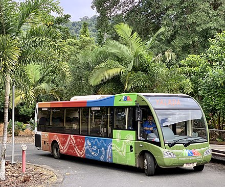 An unusual case of a shuttle bus departing to some bushwalking trails in Daintree NP