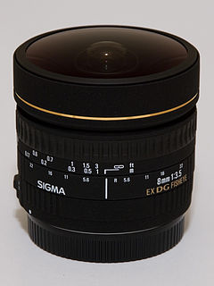 Sigma 8mm f/3.5 EX DG lens