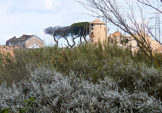 Silo agricolo in disuso nell'agro romano