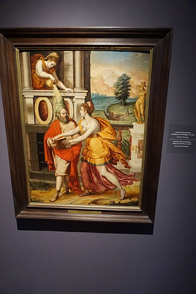 File:Socrates and Xanthippe, Luca Penni (50606356398).jpg