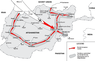 Мапа введення радянських військ в Афганістан
