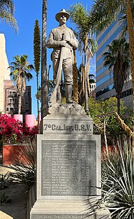 <i>Spanish–American War Memorial</i> (Los Angeles) Monument in Los Angeles, California, U.S.
