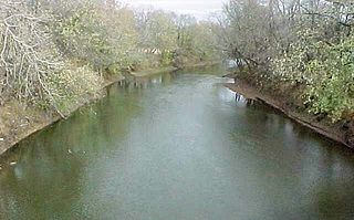 Spoon River river in Illinois, USA