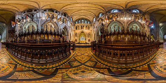 A 360x180 degree view of the choir