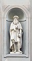 Luigi Pampaloni, Statue of Leonardo, 1837–9. Exterior of the Uffizi, Florence