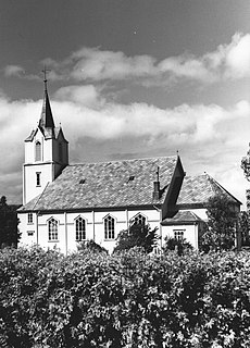 Steine Chapel Church in Trøndelag, Norway