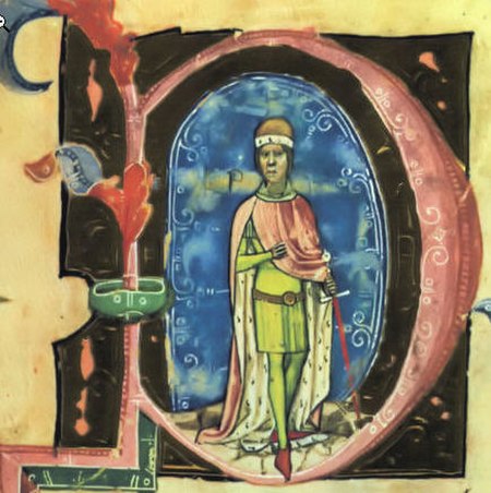 Stephen IV depicted in the Illuminated Chronicle