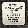 Stolperstein Scheidswaldstraße 41 Hagner Johanna