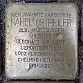 Stolperstein für Rahel Ortheiler geb. Würzburger