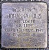 Stolperstein Holsteinische Str 34 (Fried) Johanna Holz.jpg