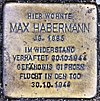 Stolperstein Ostpreußendamm 51 (Lichtf) Max Habermann.jpg