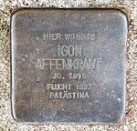 Stolperstein für Igon Affenkraut