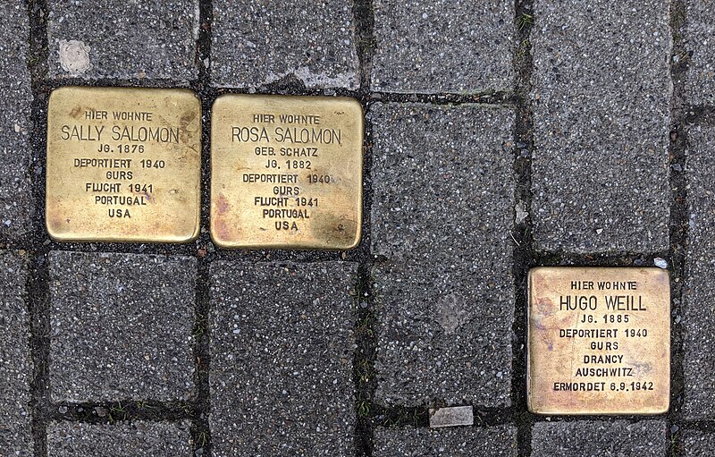 File:Stolpersteine Salomon Weill Bodanstr 33 Konstanz.jpg