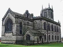 Church of St Michael and St Wulfad, Lichfield Street, Stone, built 1750s on the site of Stone Priory Stone - Church - geograph.org.uk - 1194553.jpg