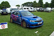 Taken at the Chatsworth Rally Show in 2010 with a Kodak C813 camera. 2010 Group N-spec Subaru Impreza, as can be determined from the livery on the car