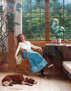 Девушка с веером (1906)