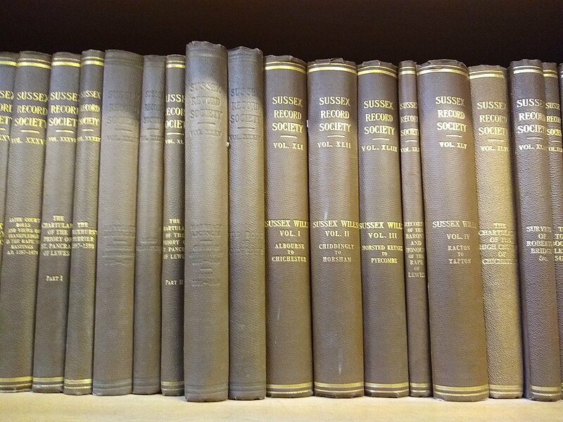File:Sussex Record Society volumes.jpg