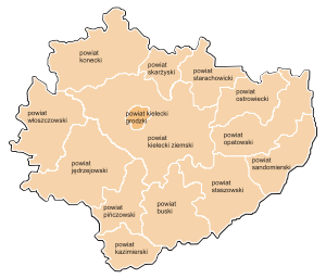 Powiaty: Svätokrížske vojvodstvo