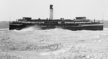 Crossing Sydney Heads, 1930