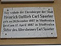 Tafel für Heinrich Gottlieb Carl Spaeter, Bad Sulza.jpg
