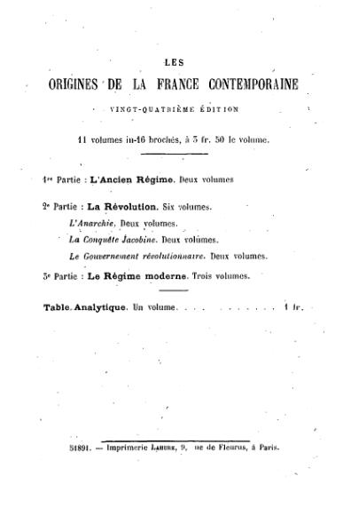 File:Taine - Les Origines de la France contemporaine.djvu