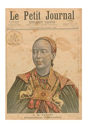 Portrait de Taitu Betul en couverture du Petit Journal