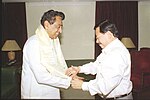 Thumbnail for File:The Commerce Minister of Sikkim Shri R. B. Subbu calls on the Union Minister for Commerce and Industry Shri Kamal Nath in New Delhi on June 29, 2004.jpg