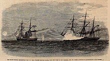 The Florida intercepting the U.S. Mail steamer Electric Spark, from New York to New Orleans, July 10, 1864 The pirate Florida intercepting the U.S. Mail steamer Electric Spark, from New York to New Orleans, July 10 - FL 1864.jpg