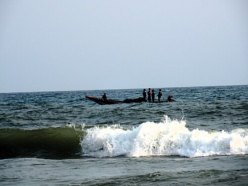 Through the rough sea waves