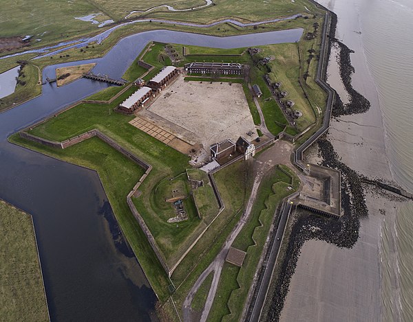 Aerial view of Tilbury fort