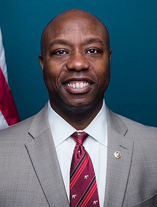 <span class="mw-page-title-main">Tim Scott</span> American politician and businessman (born 1965)