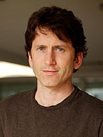 Todd Howard won the Andrew Yoon Legend Award in 2018. ToddHoward2010sm (cropped).jpg